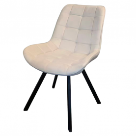 Étkezőszék. bézs Velvet szovet/fekete. SAMIRA