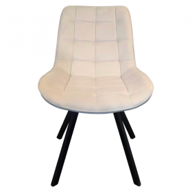 Étkezőszék. bézs Velvet szovet/fekete. SAMIRA