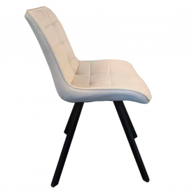 Étkezőszék. bézs Velvet szovet/fekete. SAMIRA