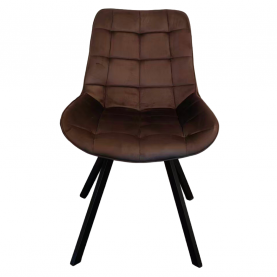 Étkezőszék. sotétbarna Velvet szovet/fekete. SAMIRA