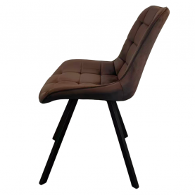 Étkezőszék. sotétbarna Velvet szovet/fekete. SAMIRA
