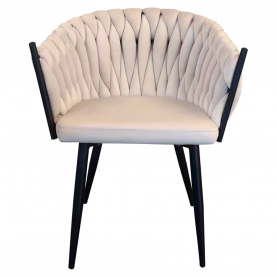 Étkezőszék. világosbézs Velvet szovet/fekete. BLER
