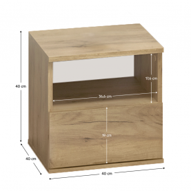 Éjjeliszekrény. artisan tolgy. DOLI