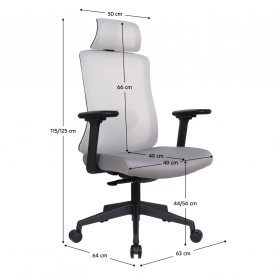 Irodai szék. szürke/fekete. ROSANO