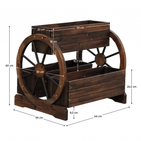 Fa virágcserép. barna. SABA Fa virágcserép. barna. SABA