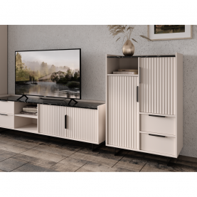 TV-asztal. kasmír/sotét márvány. FRESIO RTV2D2S