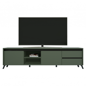 TV-asztal. smoke zold/fekete. LONGY RTV2K2So