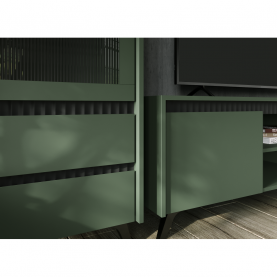 TV-asztal. smoke zold/fekete. LONGY RTV2K2So