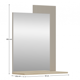 Tükor 65. szürkésbarna Taupe/silverjack tolgy. DOMCA