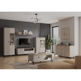 Vitrin. szürkésbarna Taupe/silverjack tolgy. DOMCA 1D1W Vitrin. szürkésbarna Taupe/silverjack tolgy. DOMCA 1D1W