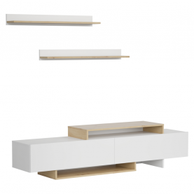 Nappali fal. fehér/artisan tolgy. MILONA