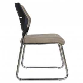 Tárgyalószék. világosbarna/króm. KLEDI