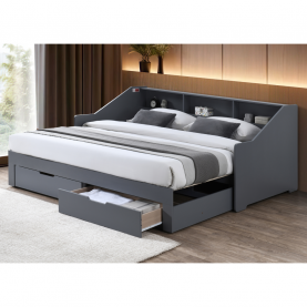 Kihúzható ágy. szürke. MONETA