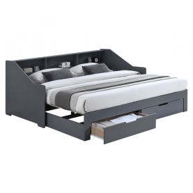 Kihúzható ágy. szürke. MONETA