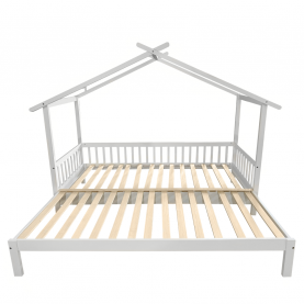 Montessori ágy pótággyal. fehér. 90x200. KESIO