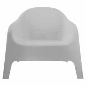 Rakásolható fotel. szürke. műanyag. SOKRA NEW