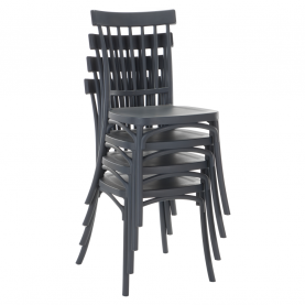 Rakásolható szék. sotétszürke. SAZEN NEW