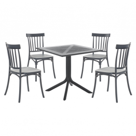 Rakásolható szék. sotétszürke. SAZEN NEW