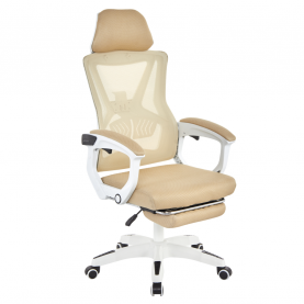 Irodai szék. bézs/fehér. teherbírás 150 kg. MALVIN