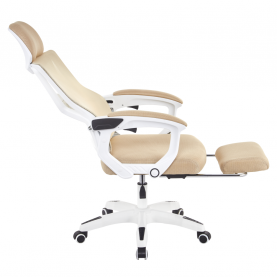 Irodai szék. bézs/fehér. teherbírás 150 kg. MALVIN