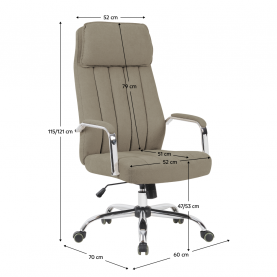 Irodai szék. bézs/króm. JODY Irodai szék. bézs/króm. JODY