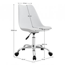 Irodai szék. fehér. DARISA 2 NEW