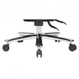 Irodai szék. fekete ekobőr/króm. teherbírás 150 kg. URIEN