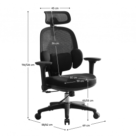 Irodai szék. fekete. ABRAMO Irodai szék. fekete. ABRAMO