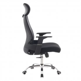 Irodai szék. fekete/króm. teherbírás 150 kg. HOLGER