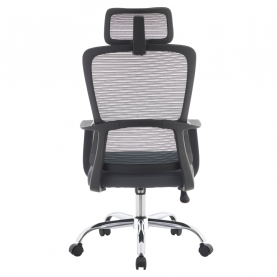 Irodai szék. fekete/szürke/króm. teherbírás 150 kg. RANDY