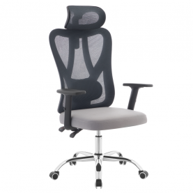 Irodai szék. sotétszürke/világosszürke/króm. teherbírás 150 kg. ADEMIR Irodai szék. sotétszürke/világosszürke/króm. teherbírás 150 kg. ADEMIR