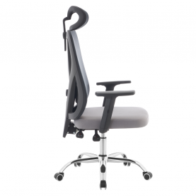 Irodai szék. sotétszürke/világosszürke/króm. teherbírás 150 kg. ADEMIR Irodai szék. sotétszürke/világosszürke/króm. teherbírás 150 kg. ADEMIR