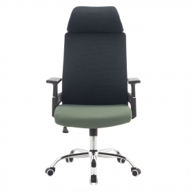 Irodai szék. sotétszürke/zold/króm. teherbírás 150 kg. HOLGER