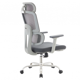 Irodai szék. szürke/króm. teherbírás 150 kg. BYRON