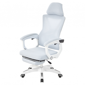 Irodai szék. világosszürke/fehér. teherbírás 150 kg. MALVIN