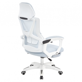 Irodai szék. világosszürke/fehér. teherbírás 150 kg. MALVIN