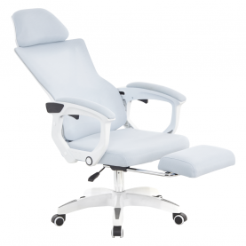 Irodai szék. világosszürke/fehér. teherbírás 150 kg. MALVIN