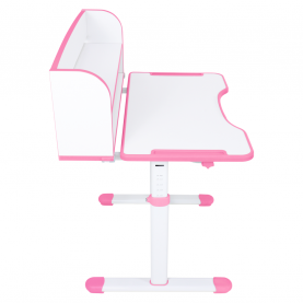 Novekvő íróasztal és szék. rózsaszín/fehér. set ZION