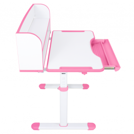 Novekvő íróasztal és szék. rózsaszín/fehér. set ZION