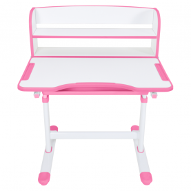 Novekvő íróasztal és szék. rózsaszín/fehér. set ZION