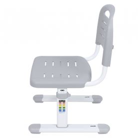 Novekvő íróasztal és szék. szürke/fehér. set ZION