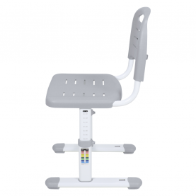 Novekvő íróasztal és szék. szürke/fehér. set ZION