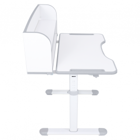 Novekvő íróasztal és szék. szürke/fehér. set ZION