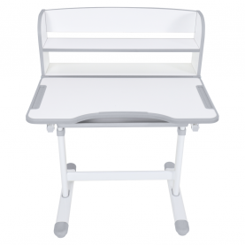 Novekvő íróasztal és szék. szürke/fehér. set ZION