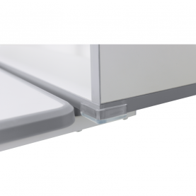 Novekvő íróasztal és szék. szürke/fehér. set ZION