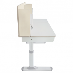 Novekvő íróasztal. natúr/fehér. LEDIN