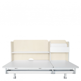 Novekvő íróasztal. natúr/fehér. LEDIN