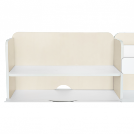 Novekvő íróasztal. natúr/fehér. LEDIN