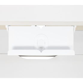 Novekvő íróasztal. natúr/fehér. LEDIN