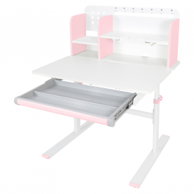 Novekvő íróasztal. rózsaszín/fehér. ADAN